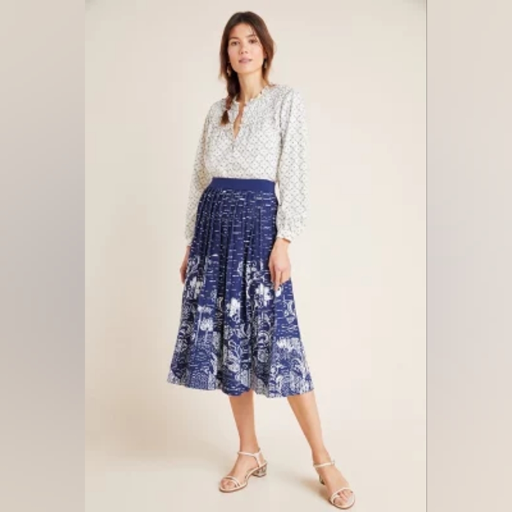 Anthropologie A+ Pleated Skirt